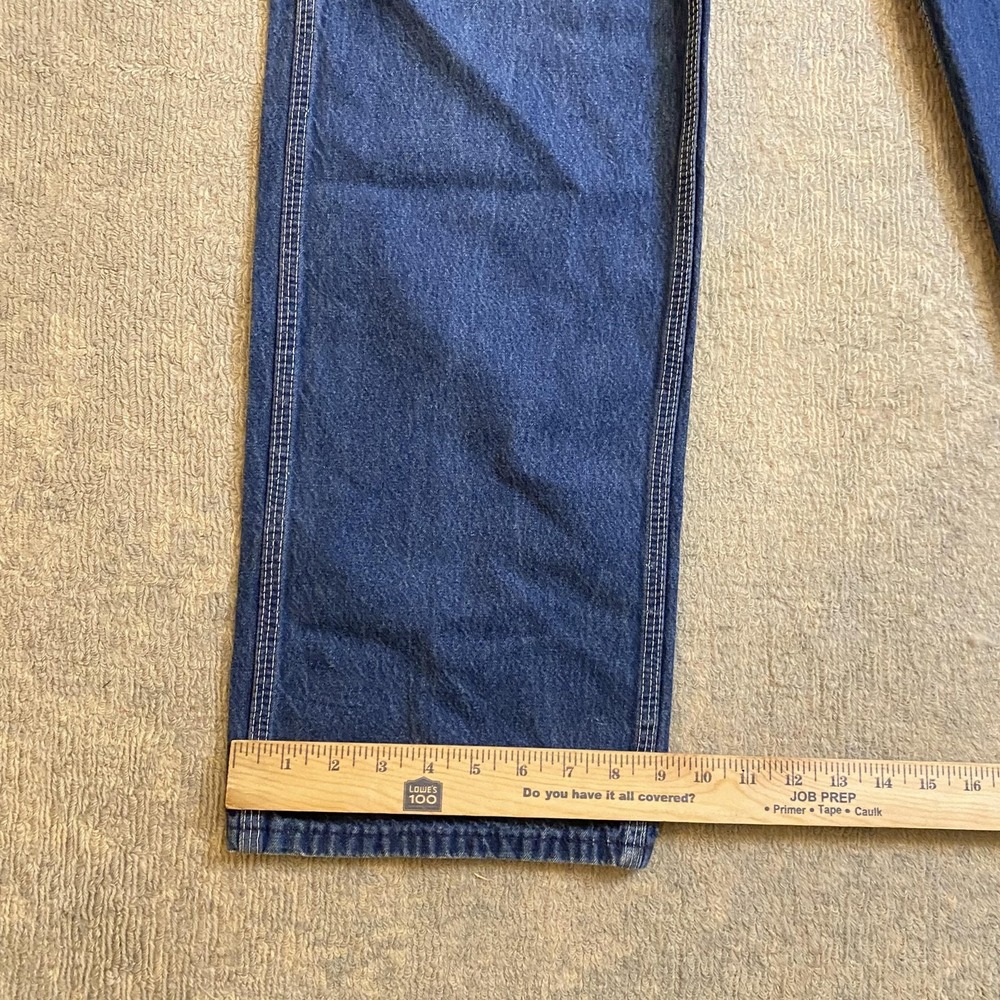 Big Smith Overalls Mens 40x32 Blue Denim Bib Made In USA Workwear Carpenter - Picture 8 of 13